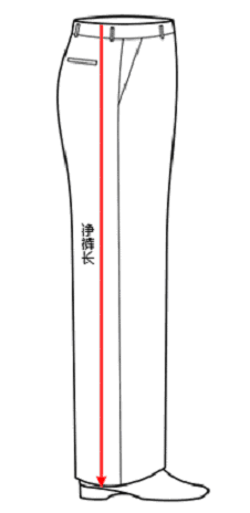 尺寸、褲長測量方法